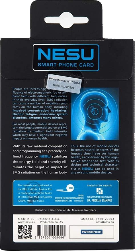 nesu radiation protector smart phone card|Nesu Smart Phone Card .